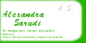 alexandra sarudi business card